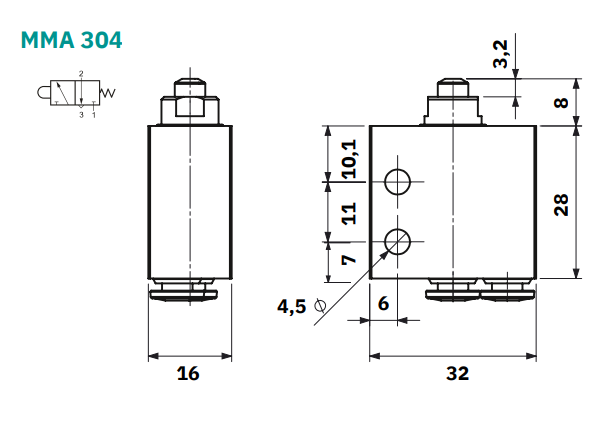 Mechanical Valve 3/2